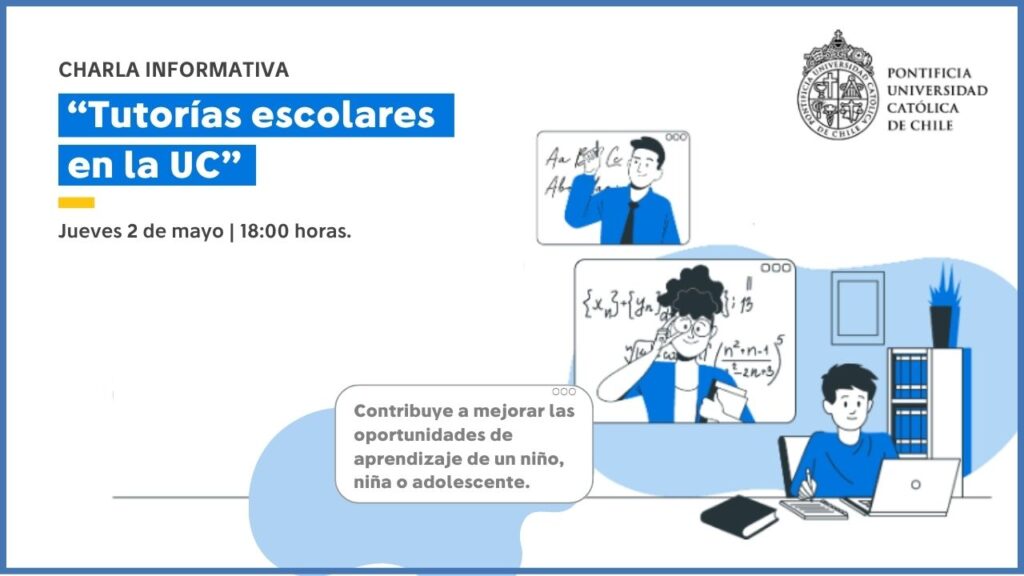 Gráfica difusión Charla informativa Tutorías escolares en la UC