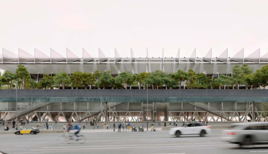 Imagen de propuesta de la renovación del Palacio Multifuncional de la Fira de Barcelona