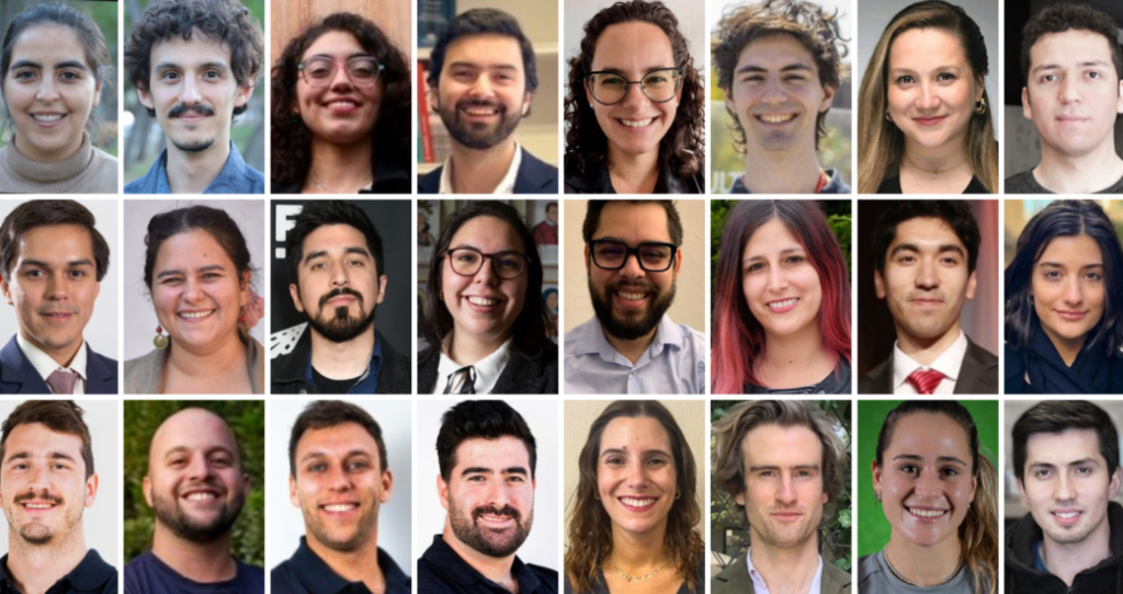 Imagen compuesta con retratos individuales de varias personas jóvenes, organizados en filas.